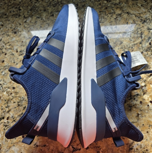 New With Tags Adidas Blue and White Sneakers with Chunky Sole - Picture 8 of 9